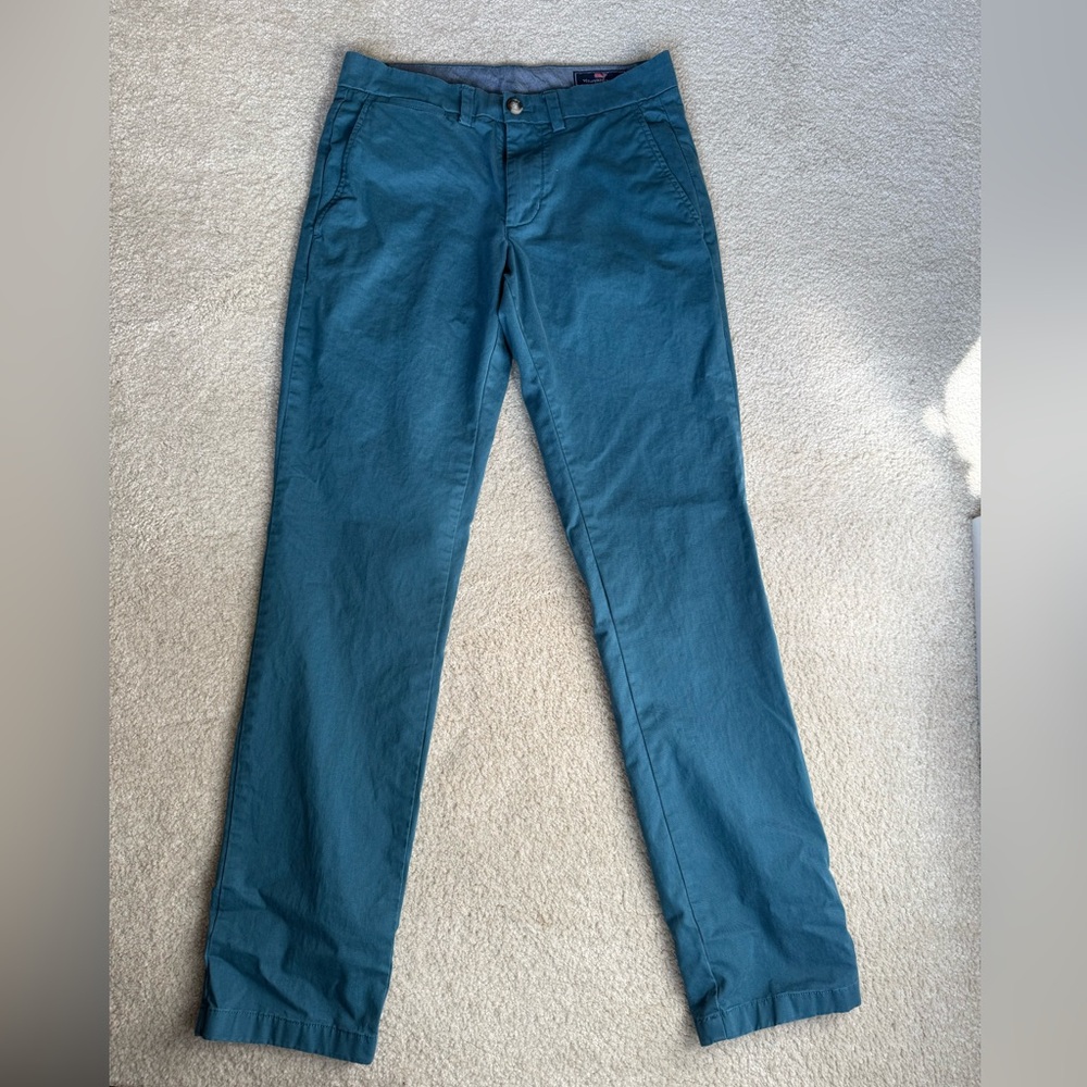 Vineyard Vines Mens Stretch Slim Breaker Pants Blue 28x32